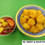 36. Sweet &amp; Sour Prawns (in batter)