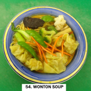 54. Wonton Soup (8pcs)